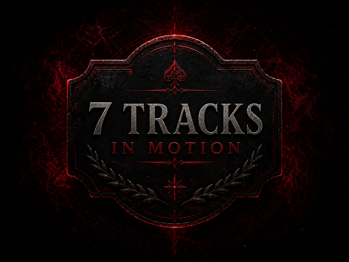 7 tracks in motion badge